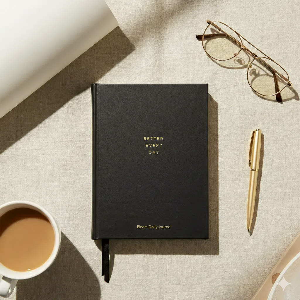 Diario Guidato Bloom: Amore, Crescita e Chiarezza Mentale Personale